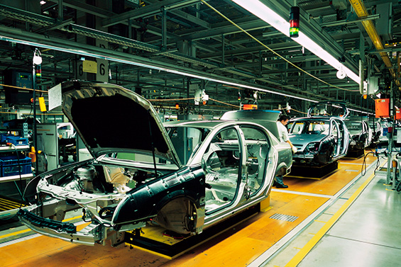 Linea de ensamble de autos