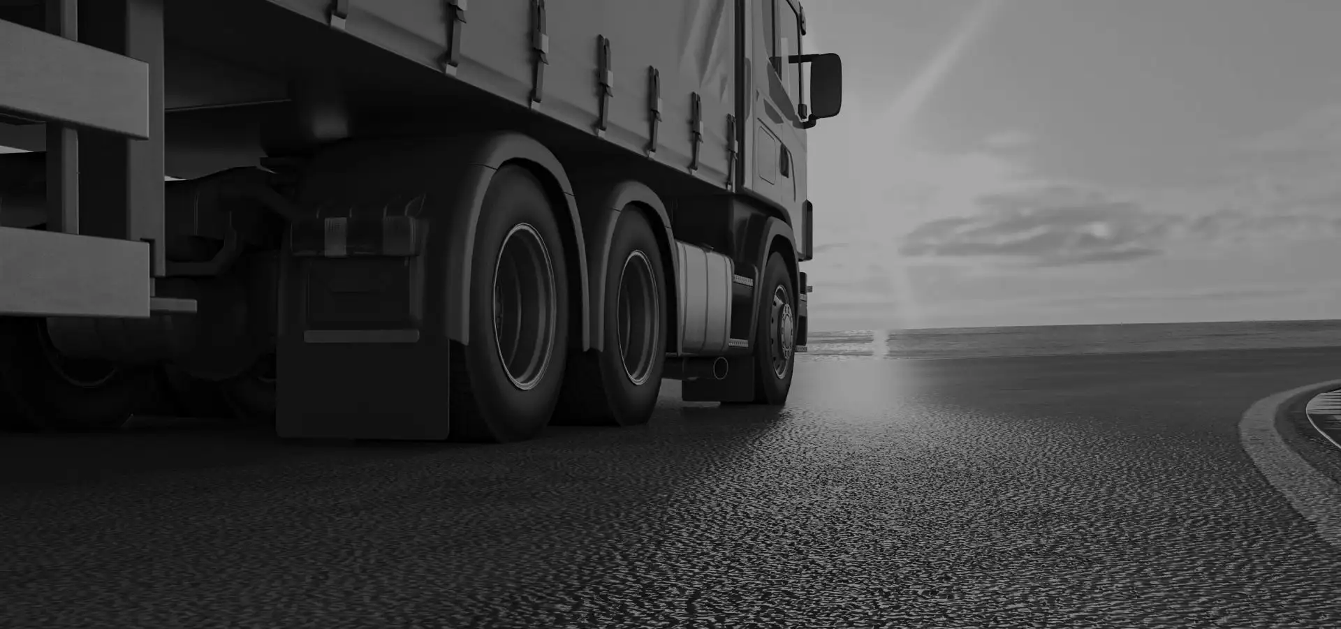 Camión sobre carretera